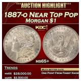 1887-o Morgan Dollar Near Top Pop $1 ms65+ SEGS