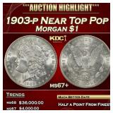 1903-p Morgan Dollar Near Top Pop $1 ms67+ SEGS