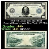 1914 $10 Large Size Blue Seal Federal Reserve Note