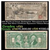1896 $1 large size Silver Certificate Martha & Geo