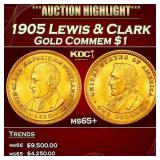 1905 Lewis & Clark Gold Commem Dollar 1 ms65+ SEGS