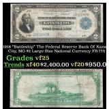 1918 $2 Large Size National Currency "Battleship"