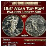 1941 Proof Walking Liberty Half Dollar Near Top Po