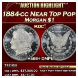 1884-cc Morgan Dollar Near Top Pop! $1 ms66+ DMPL