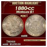 1880-cc Morgan Dollar $1 ms66 SEGS