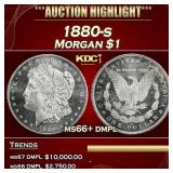 1880-s Morgan Dollar $1 ms66+ dmpl SEGS