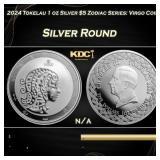 2024 Tokelau 1 oz Silver $5 Zodiac Series: Virgo C