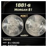 1881-s Morgan Dollar $1 ms66+ SEGS