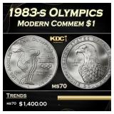 1983-s Olympics Modern Commem Dollar $1 ms70 SEGS