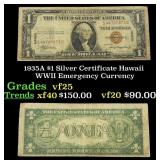 1935A $1 Silver Certificate Hawaii WWII Emergency