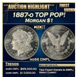 1887-o Morgan Dollar TOP POP! $1 ms66 DMPL SEGS