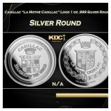 Cadillac "La Mothe Cadillac" Logo 1 oz .999 Silver