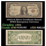 1935A $1 Silver Certificate Hawaii WWII Emergency