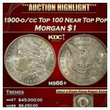 1900-o/cc Top 100 Morgan Dollar Near Top Pop! $1 m