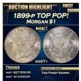 1899-p Morgan Dollar TOP POP! $1 ms67+ SEGS