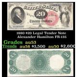 1880 $20 Legal Tender Note Alexander Hamilton Grad