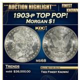 1903-p Morgan Dollar TOP POP! $1 ms68 SEGS