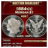 1884-cc Morgan Dollar $1 ms65+ DMPL SEGS