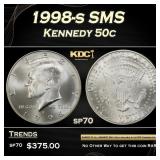 1998-s SMS Kennedy Half Dollar 50c sp70 SEGS