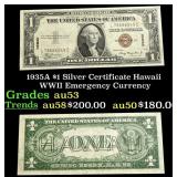 1935A $1 Silver Certificate Hawaii WWII Emergency