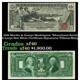 1896 $1 large size Silver Certificate Martha & Geo