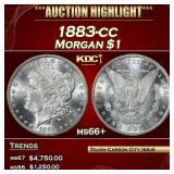 1883-cc Morgan Dollar $1 ms66+ SEGS