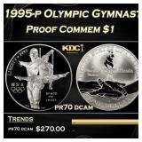 1995-p Olympic Gymnast Proof Modern Commem Dollar