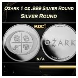 Ozark 1 oz .999 Silver Round