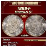 1899-p Morgan Dollar $1 ms66+ SEGS