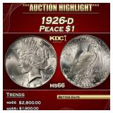 1926-d Peace Dollar $1 ms66 SEGS