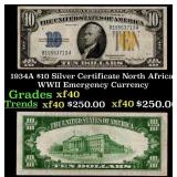 1934A $10 Silver Certificate North Africa WWII Eme