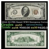 1934A $10 FRN Hawaii WWII Emergency Currency Grade