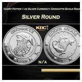 Harry Potter 1 oz Silver Currency: Gringotts Sickl