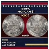 1888-o Morgan Dollar $1 Grades GEM+ Unc