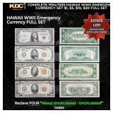 Complete 1934/1935 Hawaii WWII Emergency Currency