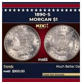 1890-s Morgan Dollar $1 Grades GEM Unc