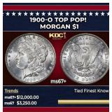 1900-o Morgan Dollar TOP POP! $1 ms67+ SEGS