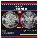 1882-cc Morgan Dollar $1 ms66 pl SEGS