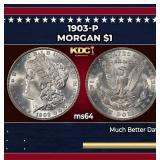 1903-p Morgan Dollar $1 Grades Choice Unc