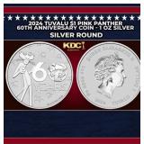 2024 Tuvalu $1 Pink Panther 60th Anniversary Coin