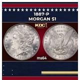 1887-p Morgan Dollar $1 Grades Choice Unc