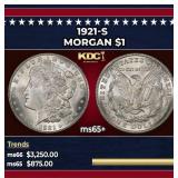 1921-s Morgan Dollar $1 ms65+ SEGS