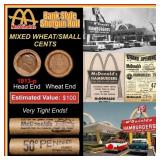 Lincoln Wheat Cent 1c Mixed Roll Orig Brandt McDon