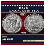 1944-s Walking Liberty Half Dollar 50c Grades GEM