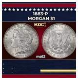 1883-p Morgan Dollar $1 Grades Select Unc