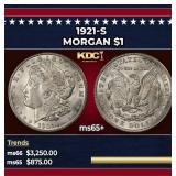 1921-s Morgan Dollar $1 ms65+ SEGS