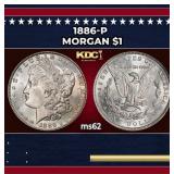 1886-p Morgan Dollar $1 Grades Select Unc
