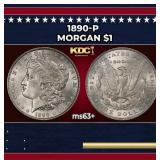 1890-p Morgan Dollar $1 Grades Select+ Unc