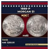 1888-p Morgan Dollar $1 Grades GEM Unc
