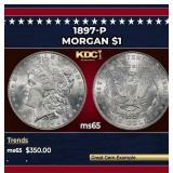 1897-p Morgan Dollar $1 Grades GEM Unc